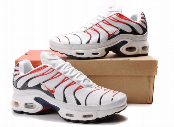 New Men'S Nike Air Max Tn Black/ White/Red
